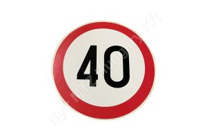 MTZ Felirat 40 km/h nagy