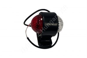 Szélességjelző lámpa karos egyenes LED fehér-piros 60×55 mm d=40 mm 10-30V