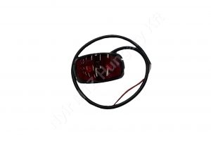 Szélességjelző lámpa LED piros 60x40x30 mm 12/24V