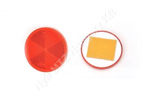 Prizma kerek piros öntapadós D=60 mm