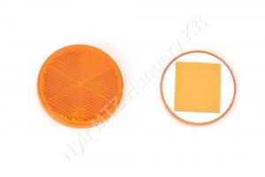 Prizma kerek sárga öntapadós D=60 mm