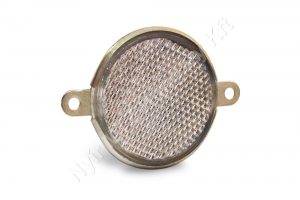 Prizma kerek fehér fém két oldalt csavaros D=80 mm