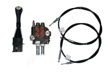 Homlokrakodó vezérlőszelep 80L + joystick + 2x2 m kábel gömbfejjel_48303