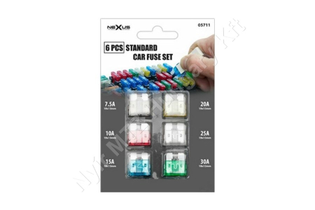Biztosíték késes 6db / csomag_107674 Biztosíték késes 6db / csomag_107674