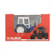 MTZ traktor makett kék fém, fehér fülkével MTZ traktor makett kék fém, fehér fülkével