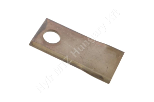 Fűkasza késpenge jobb 108x49x4 mm, Ø19 mm-es furat, Pöttinger