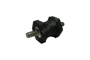 Gumibak 25×25 mm 2 csavar M6 karcsúsított 6 szögletű