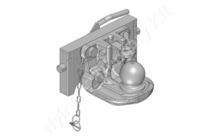Golyós vonófej K80 310 mm Scharmüller