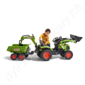 Claas kotró-rakodó homlokrakodóval és Maxi billenő pótkocsival_76078 Claas kotró-rakodó homlokrakodóval és Maxi billenő pótkocsival_76078