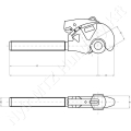 Felső támasztórúd zárókampó jobb d=60 mm L=166 mm M30 cat.3 CBM_74332 Felső támasztórúd zárókampó jobb d=60 mm L=166 mm M30 cat.3 CBM_74332