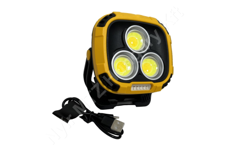Szerelőlámpa akkumulátoros LED 18 funkció 113x112x45 mm_77935 Szerelőlámpa akkumulátoros LED 18 funkció 113x112x45 mm_77935