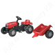Massey Ferguson RollyKid pótkocsival