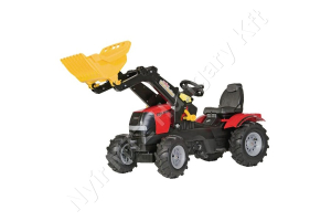 Pedálos traktor homlokrakodóval, Case IH Puma, levegős abroncsokkal