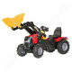 Pedálos traktor homlokrakodóval, Case IH Puma, levegős abroncsokkal Pedálos traktor homlokrakodóval, Case IH Puma, levegős abroncsokkal