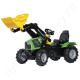 Peádlos traktor homlokrakodóval, Deutz Fahr, levegős abroncsokkal Peádlos traktor homlokrakodóval, Deutz Fahr, levegős abroncsokkal