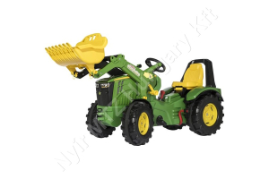 X-Trac John Deere 8400R homlokrakodóval és fékkel