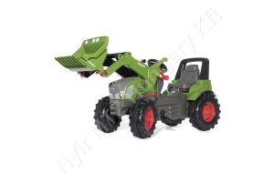 Pedálos traktor Fendt 939 Vario homlokrakodóval