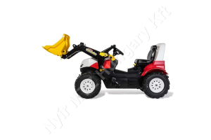 Pedálos traktor, Steyr 6300 TERRUS CVT homlokrakodóval és pneumatikus kerekekkel