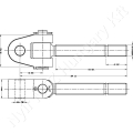 Felső támasztórúd orsó csuklós fej jobb d=25,4 mm L=190 mm M30 cat.2_74428 Felső támasztórúd orsó csuklós fej jobb d=25,4 mm L=190 mm M30 cat.2_74428