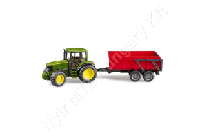 John Deere 6920 billenőszekrényes pótkocsival