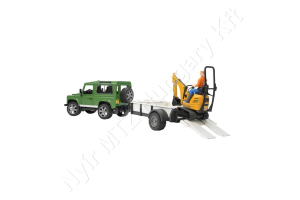 Land Rover pótkocsi + kotrógép
