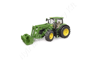 John Deere 7R homlokrakodóval John Deere 7R homlokrakodóval