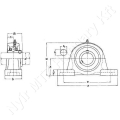 Csapágy+omega ház UCP 311 Timken_73553