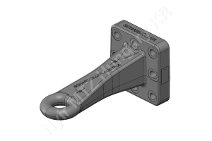 Hegeszthető vonószem ISO 20019 145×145 d=50 mm 3 t Scharmüller Hegeszthető vonószem ISO 20019 145×145 d=50 mm 3 t Scharmüller