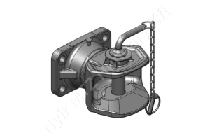 Automata vonóhorog peremes 140×80 mm d=31,5 mm Scharmüller