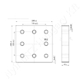 Felhegeszthető lemez 130 x 130 mm Scharmüller_85072 Felhegeszthető lemez 130 x 130 mm Scharmüller_85072