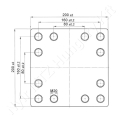 Felhegeszthető lemez 160 x 160 mm Scharmüller_85074 Felhegeszthető lemez 160 x 160 mm Scharmüller_85074