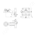 Peremes vonószem K80 145x145 8xM20 Rockinger_84364 Peremes vonószem K80 145x145 8xM20 Rockinger_84364