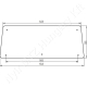 Üveg 1540x585x6 mm Zetor Major/Super/UR-I Üveg 1540x585x6 mm Zetor Major/Super/UR-I