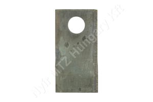 Fűkasza késpenge jobb 94x48x3 mm Ø19 mm-es furat, Claas