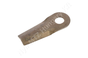 Fűkasza késpenge bal/jobb 132x50x4 mm Ø20,5 mm/23 mm-es furat, Kongskilde JF/Stoll