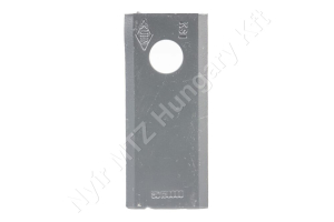 Fűkasza késpenge bal/jobb 94x40x3 mm Ø16,25 mm-es furat, Kuhn/New Holland