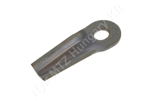 Fűkasza késpenge bal/jobb 129x50x4 mm Ø18,5 mm/20,5 mm-es furat, Kuhn/John Deere