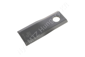 Fűkasza késpenge bal 122x45x4 mm Ø18,25 mm-es furat, Kuhn/Claas/John Deere/New Holland