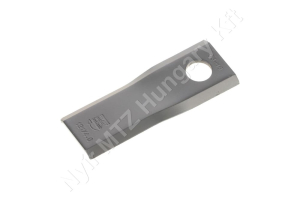 Fűkasza késpenge jobb 122x45x4 mm Ø18,25 mm-es furat, Kuhn/Claas/John Deere/New Holland