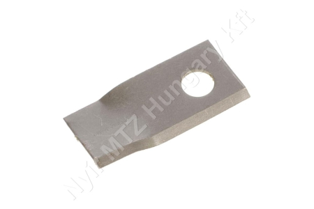Fűkasza késpenge jobb 100x48x3 mm Ø19 mm-es furat, Pöttinger/Niemeyer_96160 Fűkasza késpenge jobb 100x48x3 mm Ø19 mm-es furat, Pöttinger/Niemeyer_96160
