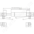 Gázrugó L=585 mm löket:251,5 mm 700 N Stabilus_94779 Gázrugó L=585 mm löket:251,5 mm 700 N Stabilus_94779