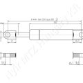Gázrugó L=685 mm löket:296 mm 800 N Stabilus_93312 Gázrugó L=685 mm löket:296 mm 800 N Stabilus_93312