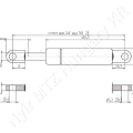 Gázrugó L=785,5 mm löket:346 mm 250 N Stabilus_93405 Gázrugó L=785,5 mm löket:346 mm 250 N Stabilus_93405