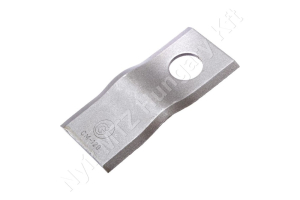 Fűkasza késpenge jobb 105x47x3 mm Ø21 mm-es furat, Kverneland