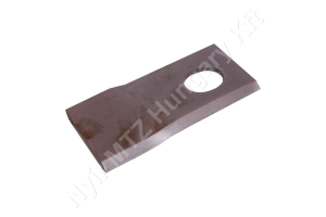 Fűkasza késpenge bal 105x48x4 mm Ø20,5 mm/23 mm-es furat, Taarup/Vicon