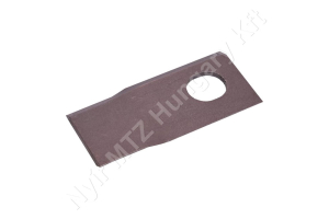Fűkasza késpenge jobb 105x48x4 mm Ø20,5 mm/23 mm-es furat, Taarup/Vicon