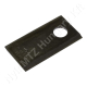 Fűkasza késpenge bal 96x48x4 mm Ø19 mm-es furat, Deutz-Fahr Fűkasza késpenge bal 96x48x4 mm Ø19 mm-es furat, Deutz-Fahr