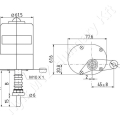 Ablaktörlőmotor 12 V 135° 60 mm_100095
