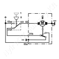 Ablaktörlőmotor 12 V 105° 70 mm_100101
