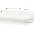 Kabinszűrő 235x250x25 mm MANN-FILTER_97575